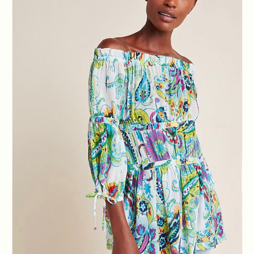 ANTHROPOLOGIE Frankie Off The Shoulder Blouse - Picture 4 of 4